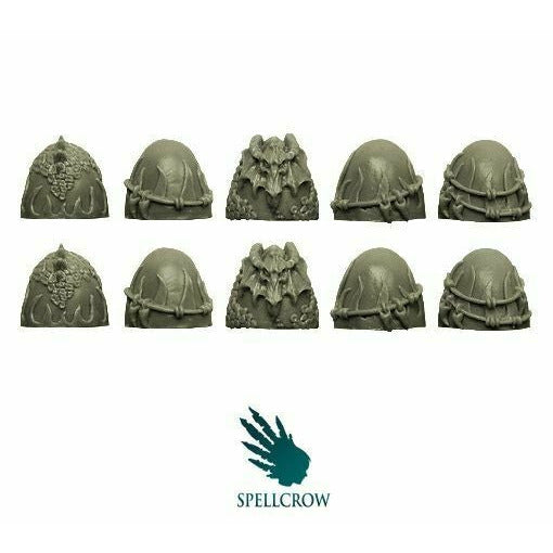 Spellcrow Salamandra Knights Shoulder Pads  (ver. 2) - SPCB5909 - TISTA MINIS