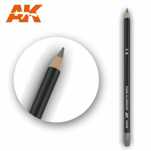 AK Interactive Watercolor Pencil Dark Aluminum Nickel New - TISTA MINIS