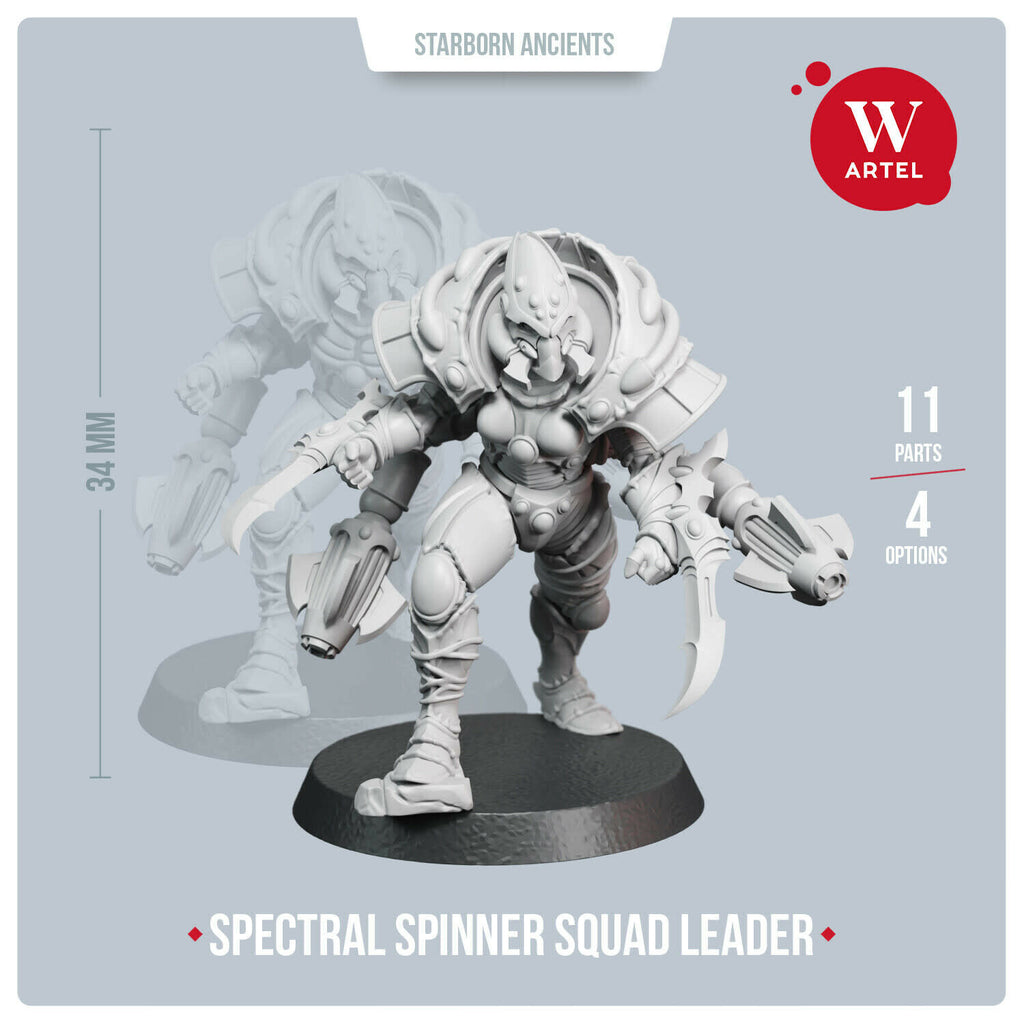 Artel Miniatures Spectral Spinners Squad Leader  New - Tistaminis