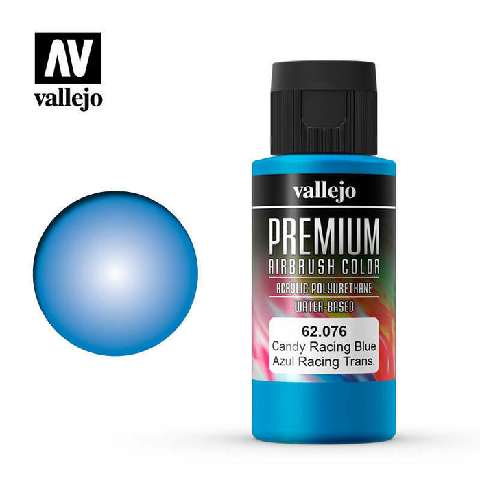 Vallejo Premium Color Paint Candy Racing Blue - VAL62076 - Tistaminis