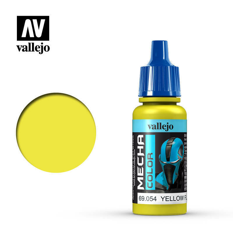 Vallejo Mecha Colour Paint Yellow Fluorescent (69.054) - Tistaminis