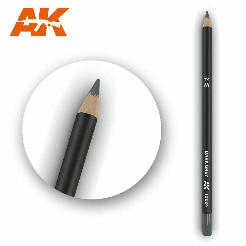AK Interactive Watercolor Pencil Dark Grey New - TISTA MINIS