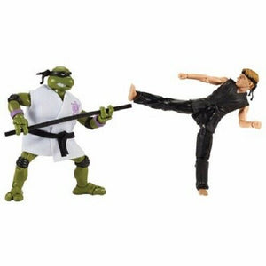 TMNT Ninja Turtles Cobra Kai Donatello Vs Johnny Lawrence 2 Pack Action Figure - Tistaminis