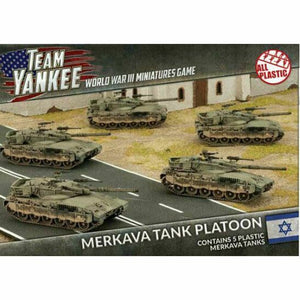 World War III: Team Yankee Israeli Merkava Tank Platoon (x5 Plastic) New - TISTA MINIS