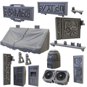 Terrain Crate Battlezones Street Accessories New - Tistaminis