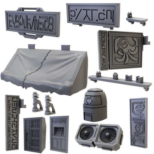 Terrain Crate Battlezones Street Accessories New - Tistaminis