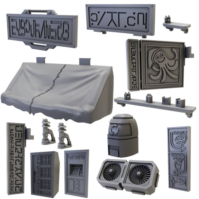 Terrain Crate Battlezones Street Accessories New - Tistaminis