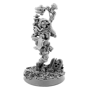 Wargames Exclusive MECHANIC ADEPT FEMALE TECH PRIEST WITH SERVO-ARM MK-V New - TISTA MINIS