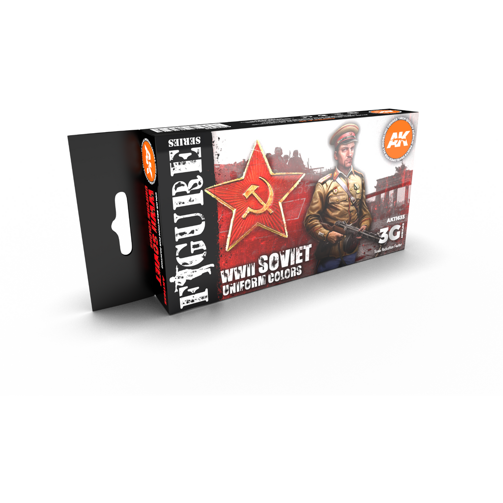 AK Interactive 3G Soviet WWII Uniform Colors New - Tistaminis