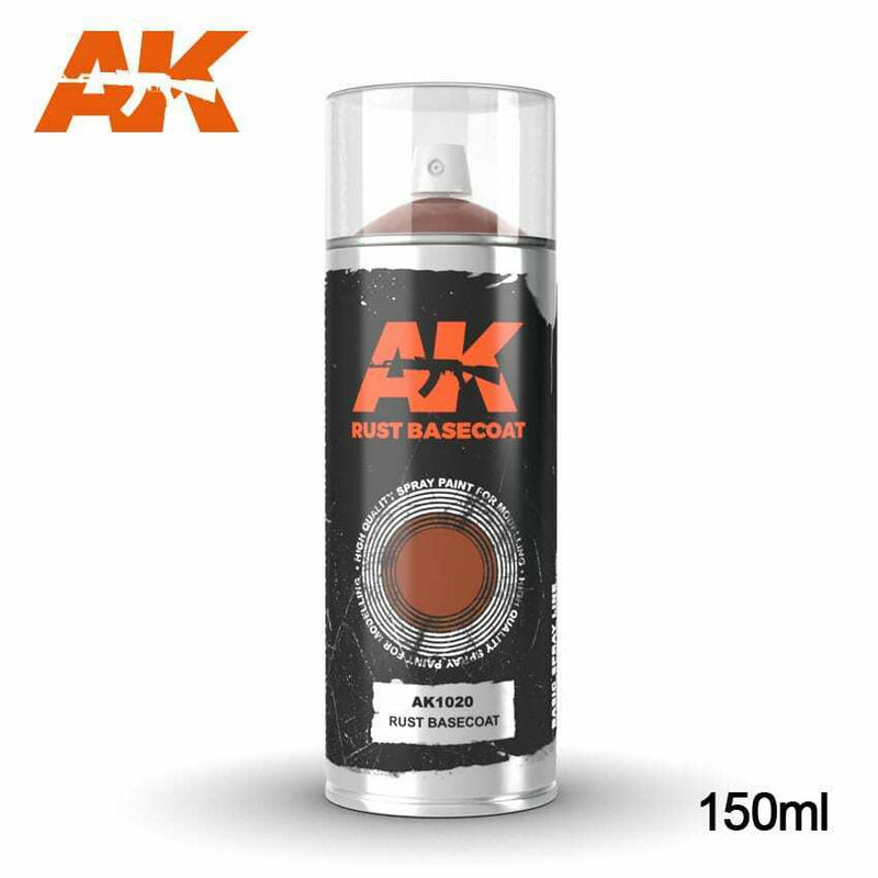 AK Interactive Rust Basecoat - Spray 150ml New - Tistaminis