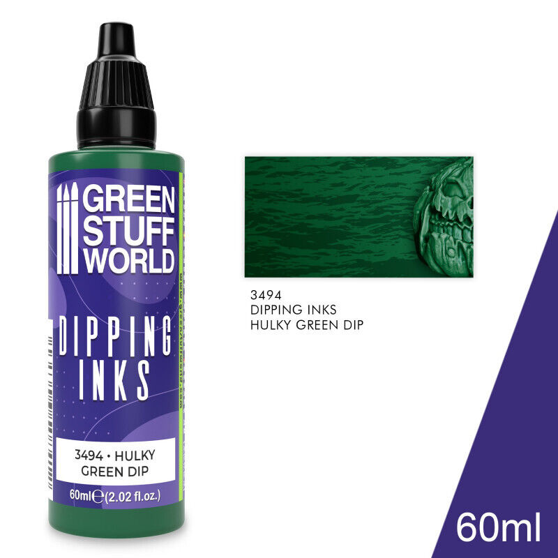 Green Stuff World Dipping ink 60 ml - HULKY GREEN DIP New - Tistaminis