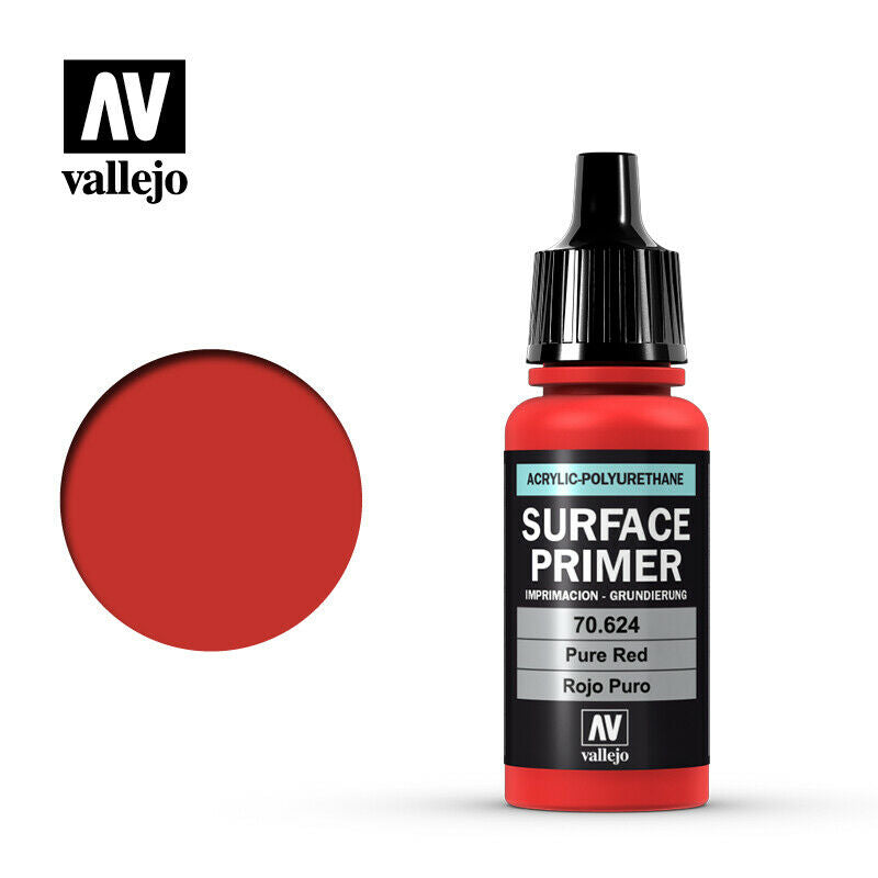 Vallejo Surface Primer 17ml - Pure Red New - Tistaminis