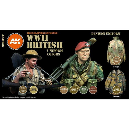 AK Interactive 3G WWII British Uniform Colors New - Tistaminis