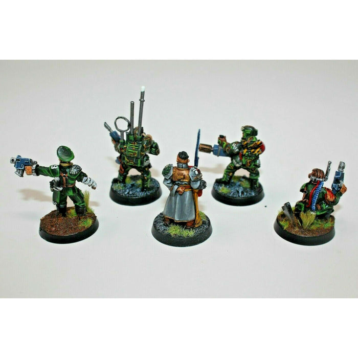 Warhammer Imperial Guard Command Squad Well Painted Metal - JYS8 | TISTAMINIS