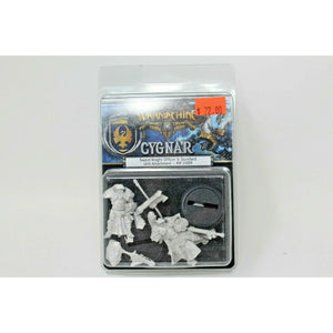 Warmachine Cygnar Sword knight Officer And Standard Unit Attachment New | TISTAMINIS