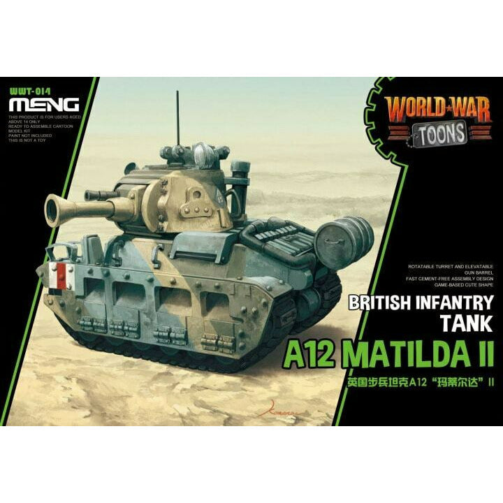 MENG WWT-014 A12 MATILDA II TANK WORLD WAR TOONS New - TISTA MINIS