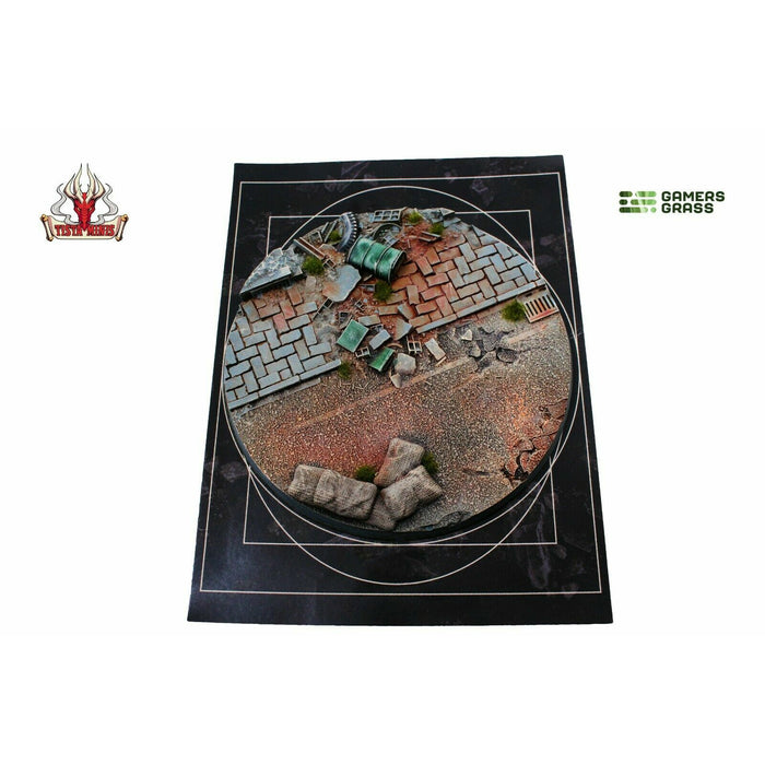 Gamers Grass Urban Warfare Bases Round 100mm (x1) - TISTA MINIS