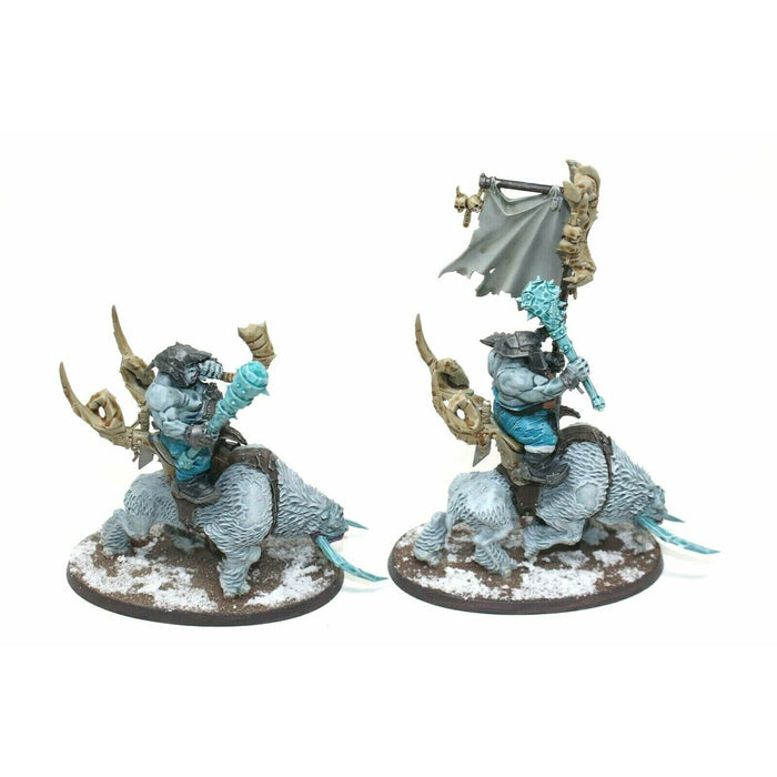 Warhammer Ogre Kingdoms Mournfang Command Well Painted - A12 - TISTA MINIS