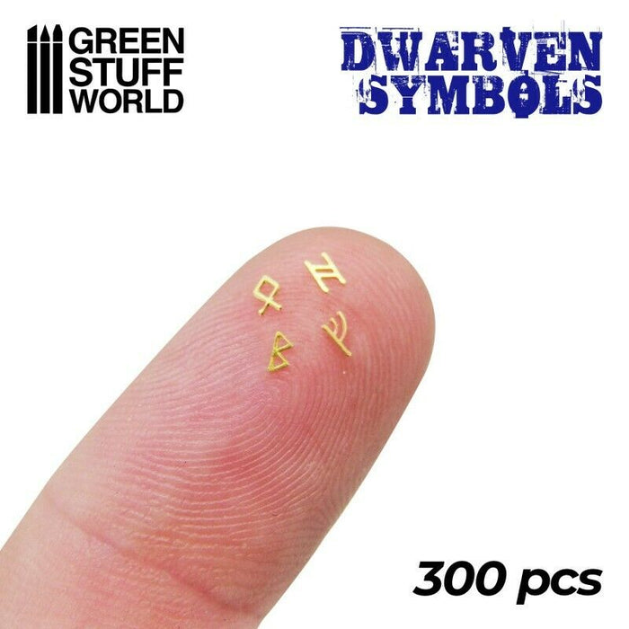 Green Stuff World Dwarven Runes and Symbols New - TISTA MINIS