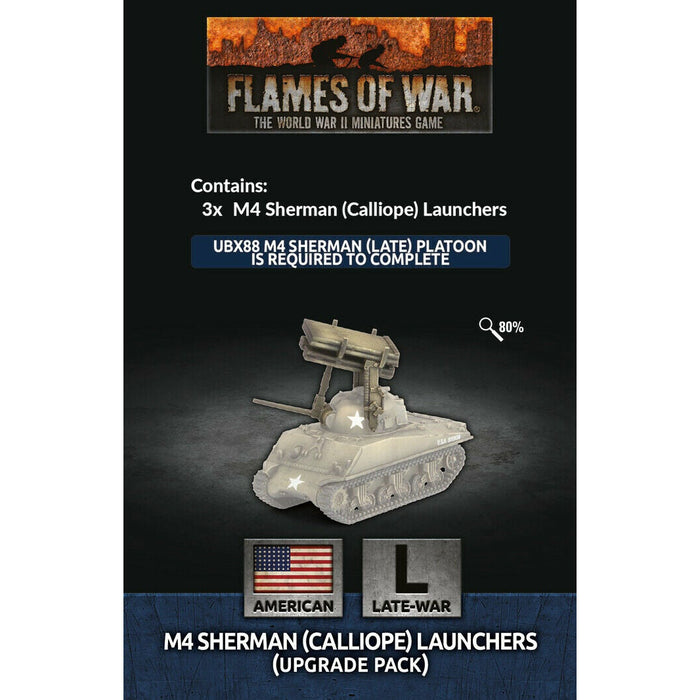 Flames of War American	T34 Calliope Tank Platoon (x3 Upgrade Pack) Nov 20th - Tistaminis