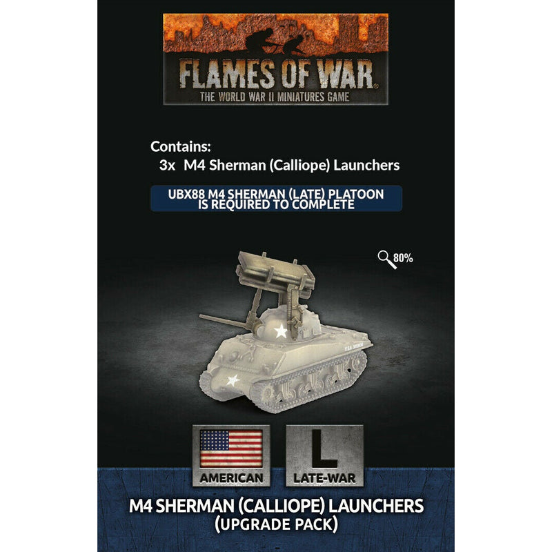 Flames of War American	T34 Calliope Tank Platoon (x3 Upgrade Pack) Nov 20th - Tistaminis