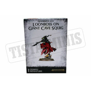 Warhammer GLOOMSPTE GITZ LOONBOSS ON GIANT CAVE SQUIG New - TISTA MINIS