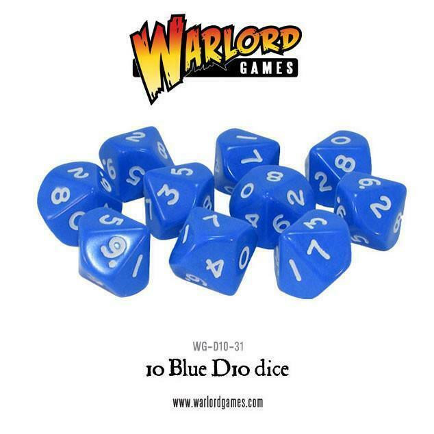 Warlord Games Blue D10 Dice Pack New - TISTA MINIS