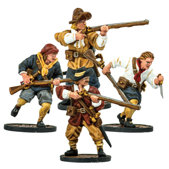 Blood & Plunder European Sailor Musketeers Unit New - TISTA MINIS