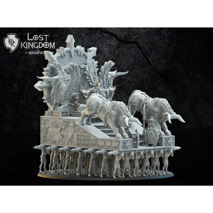 Lost Kingdoms	Assur the God King on Palanquin - 3D Printed - Tistaminis