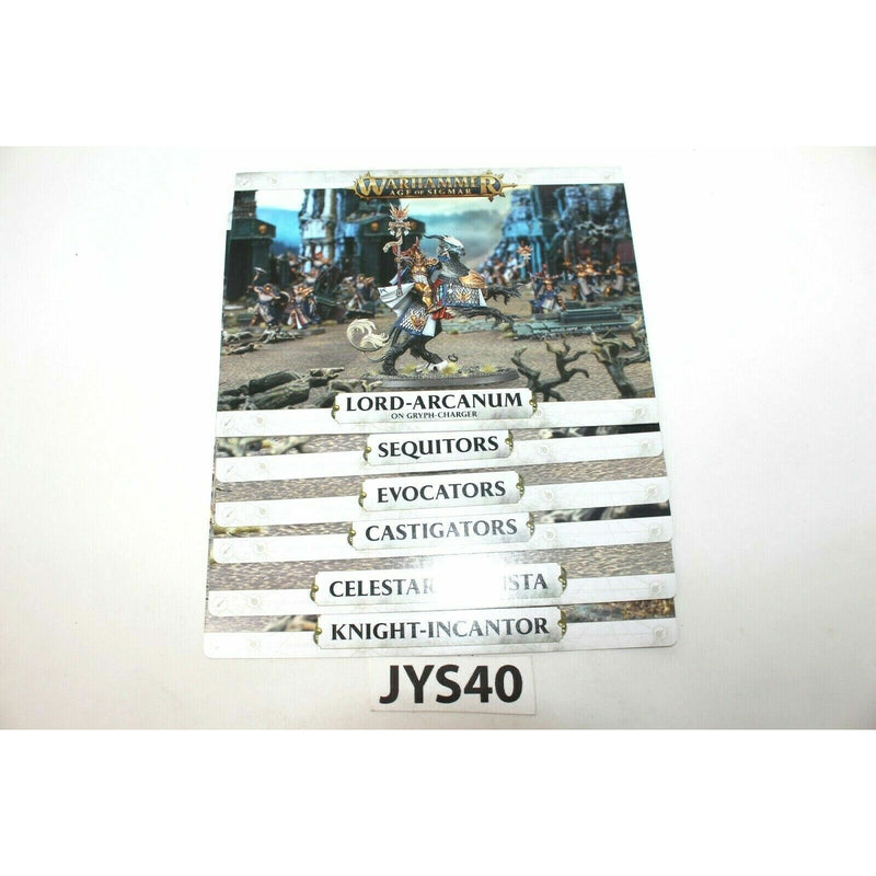 Warhammer Stormcast Eternals Soul Wars Data Cards - A17 | TISTAMINIS