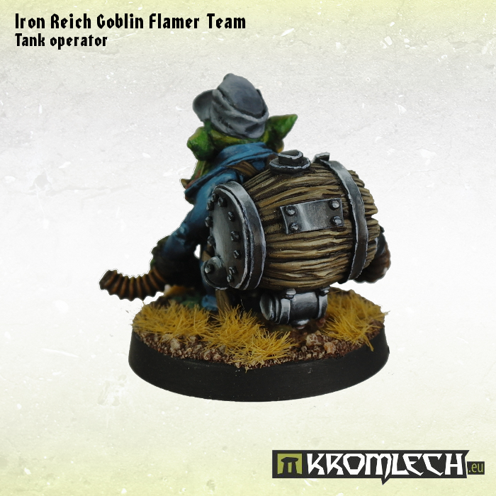 Kromlech Iron Reich goblin Flamer Team New - TISTA MINIS