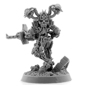 Wargames Exclusive - CHAOS POSSESSED CULTIST WITH HEAVY MACHINE GUN New - TISTA MINIS