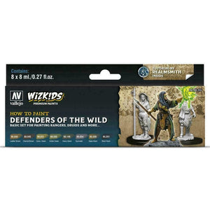 Vallejo Wizkids Premium Paint Sets: Defenders of the Wild (VAL80255) New - TISTA MINIS