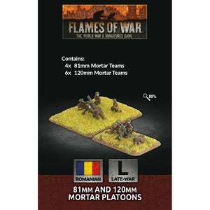Flames of War Romanian 81mm and 120mm Mortar Platoons Oct 23 Pre-Order - Tistaminis