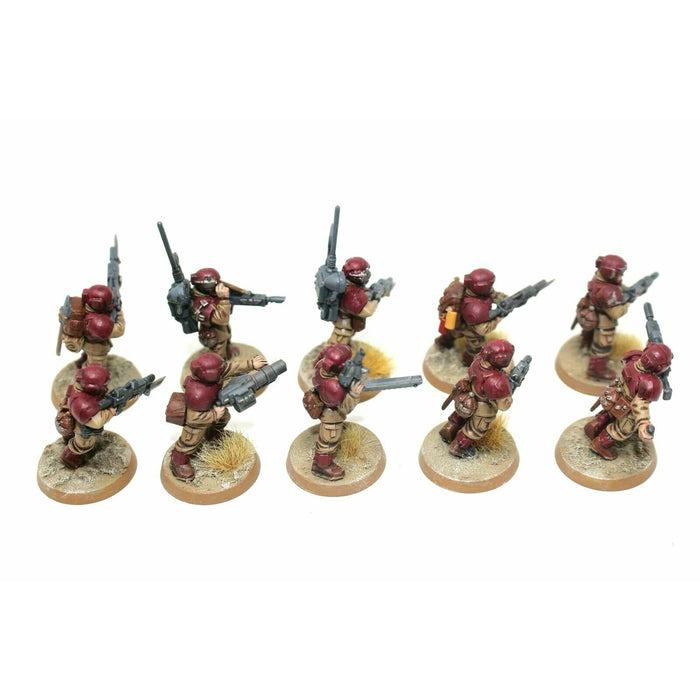 Warhammer Imperial Guard Shock Troopers With Gernade Launcher Well Painted JYS93 - Tistaminis