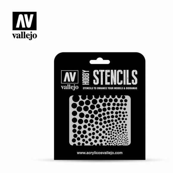 Vallejo CIRCLE TEXTURES Airbrush Stencil - TISTA MINIS