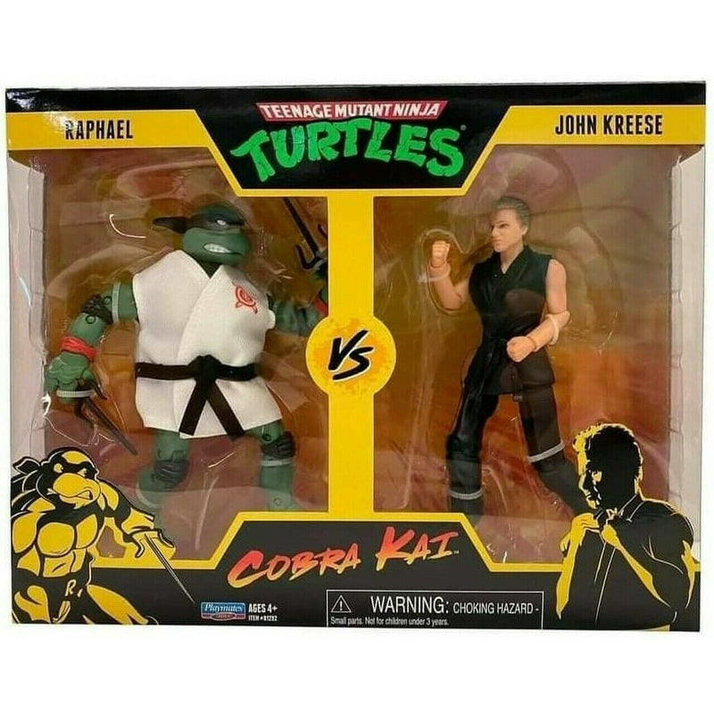 TMNT Ninja Turtles Cobra Kai Raphael Vs John Kreese 2 Pack Action Figures - Tistaminis