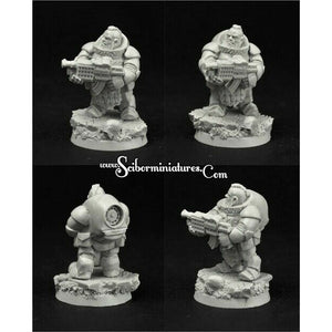 Scibor Miniatures 28mm/30mm Dwarves Marines set4 (5) New - Tistaminis