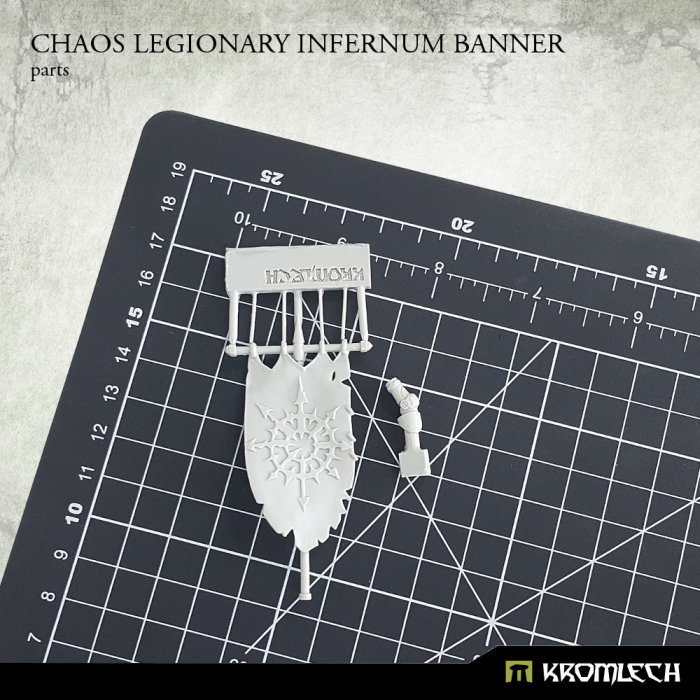 Kromlech Chaos Legionary Infernum Banner New - TISTA MINIS