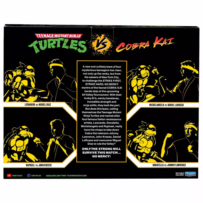 TMNT Ninja Turtles Cobra Kai Donatello Vs Johnny Lawrence 2 Pack Action Figure - Tistaminis