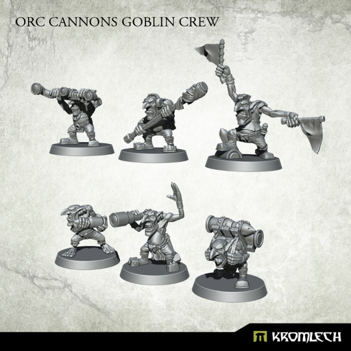 KromlechOrc Cannons Goblin Crew New - TISTA MINIS