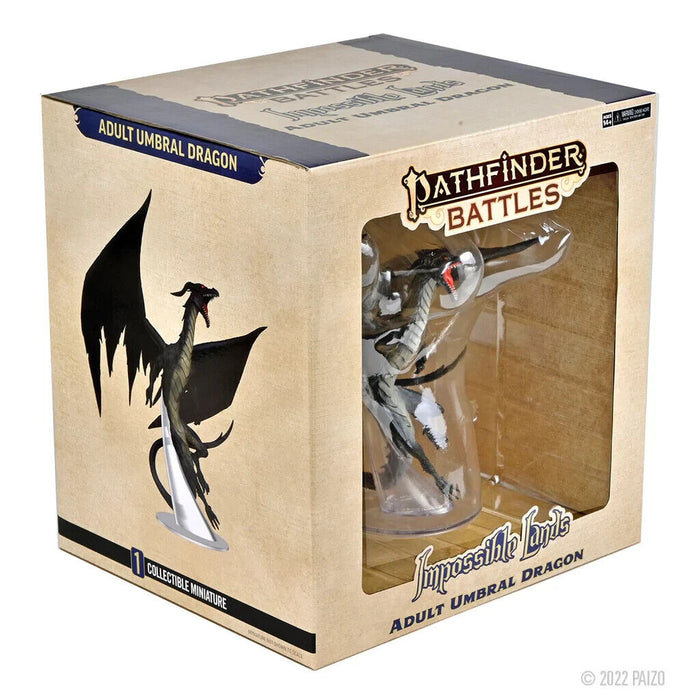 Pathfinder Battles: Impossible Lands: Adult Umbral Dragon Boxed Figure New - Tistaminis