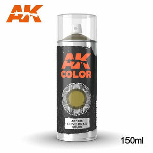 AK Interactive Olive Drab color - Spray 150ml New - TISTA MINIS