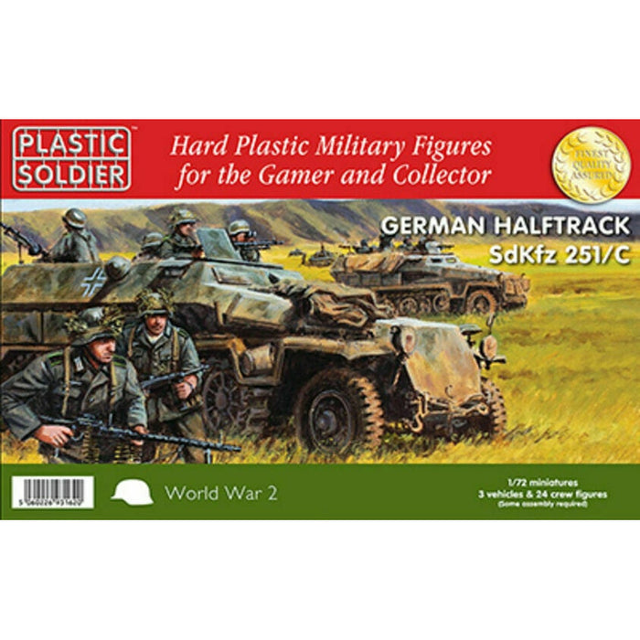 Plastic Soldier Company WW2V20003 1/72ND EASY BUILD GERMAN SDKFZ 251 AUS C New - TISTA MINIS