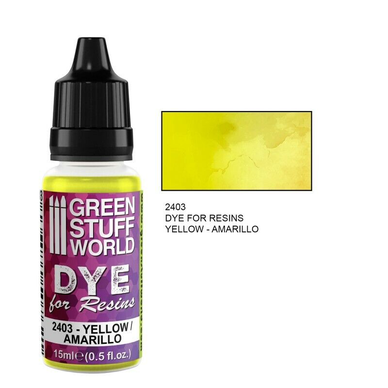 Green Stuff World Auxiliary Dye for Resins YELLOW - Tistaminis