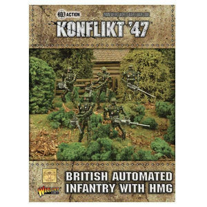 Bolt Action: Konflikt '47 - British Automated Infantry with HMG New - TISTA MINIS
