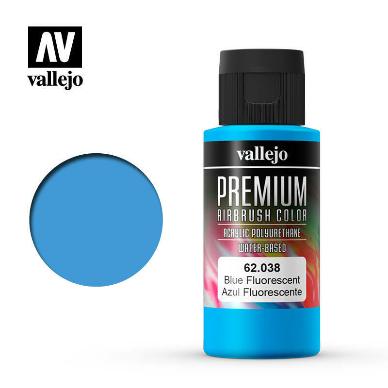 Vallejo Premium Color Paint Blue Fluo - VAL62038 - Tistaminis