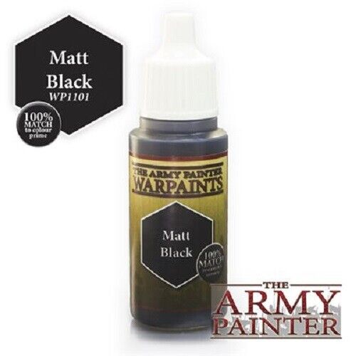 Army Painter Warpaints Matt Black - WP1101 - Tistaminis