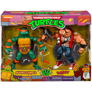 NEW Teenage Mutant Ninja Turtles Michelangelo VS Bebop 6" Figures Playmates - Tistaminis