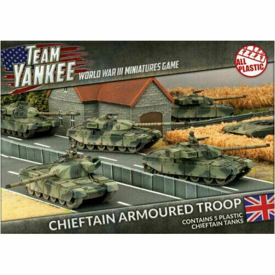 World War III: Team Yankee British Chieftain Armoured Troop: Baker's Dozen New - TISTA MINIS